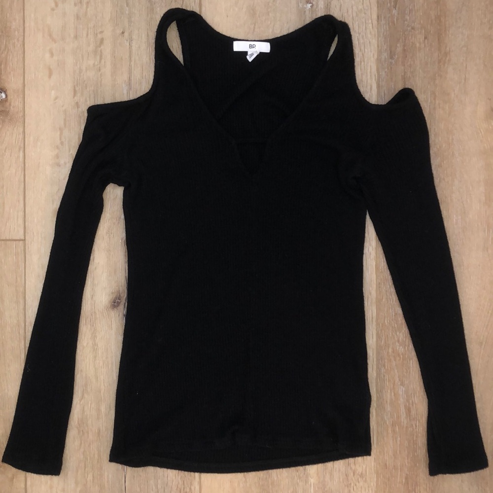 BP shirt with shoulder and neck cut outs!